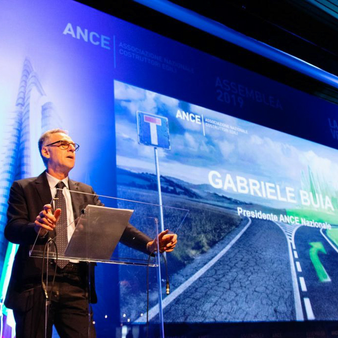 ANCE President Gabriele Buia during the ANCE Congress 2019 in Rome