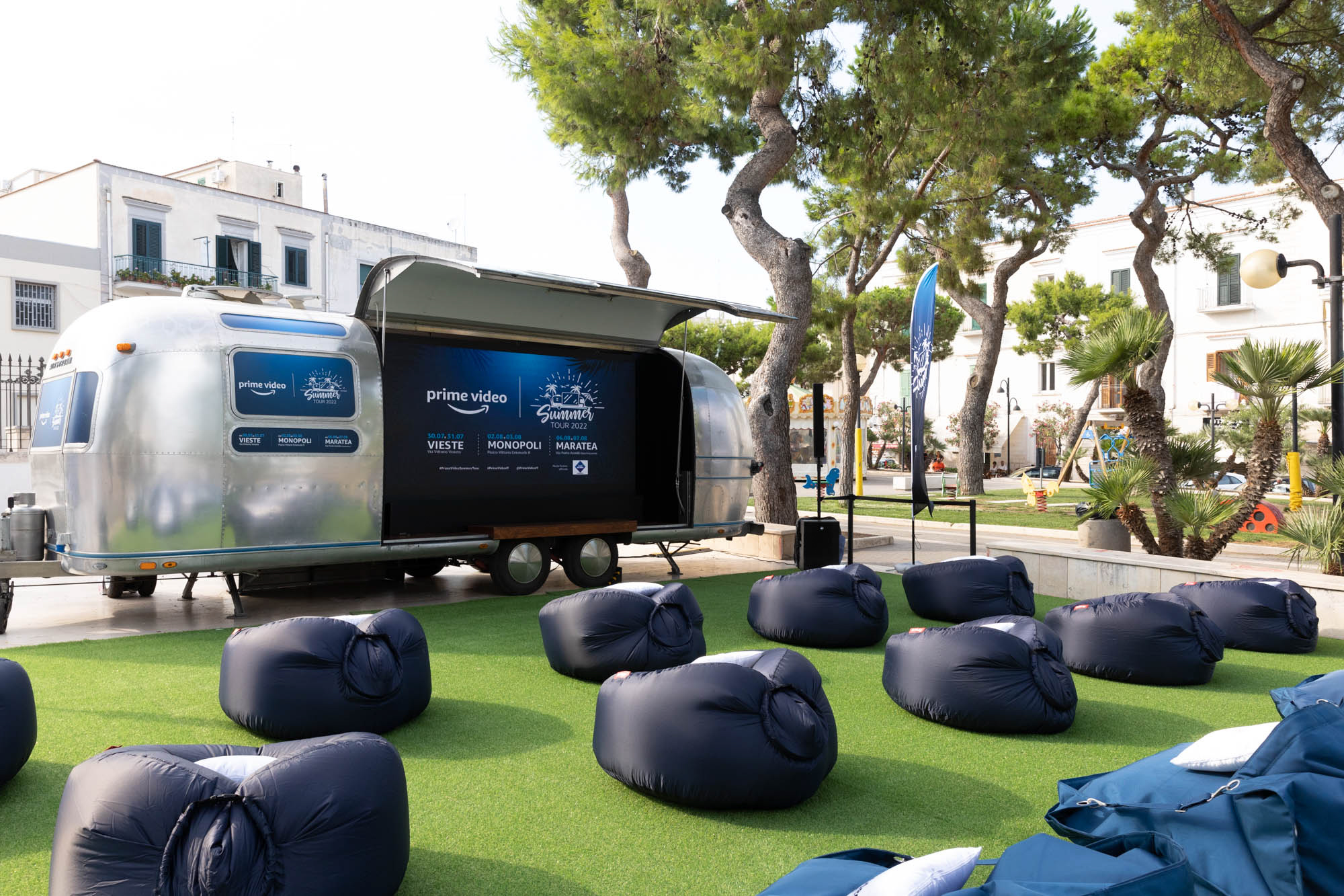 Open-air cinema tour with The B Agency and Prime Video in Vieste